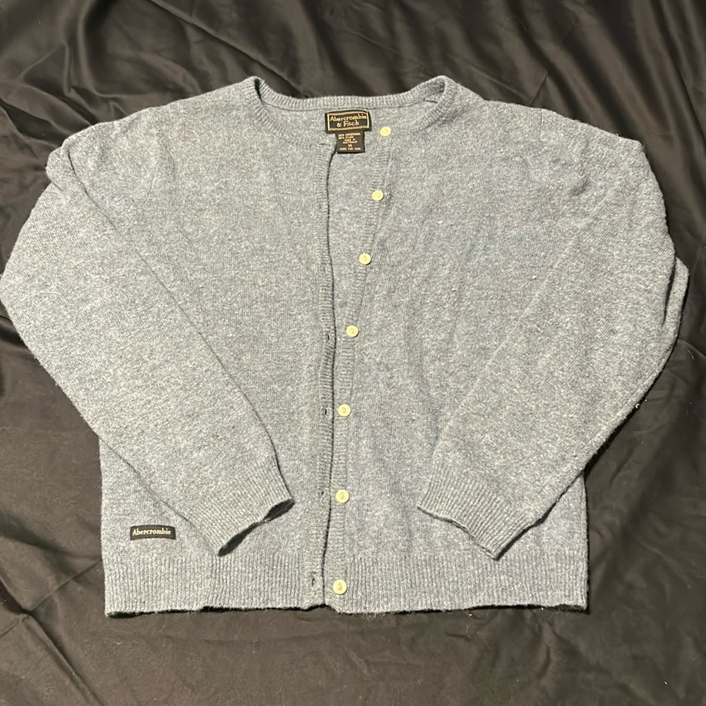 Abercrombie and Fitch blue button up cardigan M